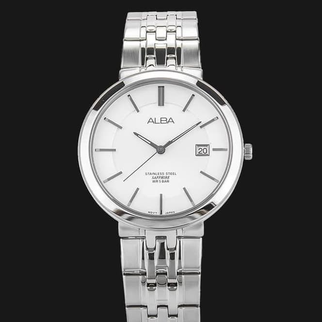 ✅Ori Alba Pria Original As9D83X1 Sapphire White Dial Stainless Steel As9D83 Limited
