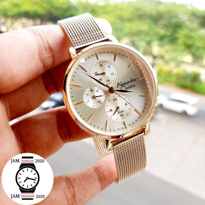 ✨Baru Alexandre Christie Original Wanita Ac2916 / Ac 2916 Gold Terbaru