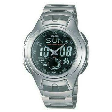 ✨Baru Jam Tangan Pria  Wanita Casio Aq-160Wd-1Av Original Aq-16O Hitam Terbatas