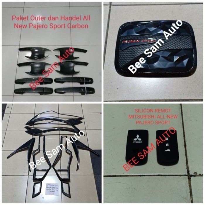 ✨New Ori Paket Aksesoris Mobil Mitsubishi All New Pajero Sport Black Carbon Terbatas
