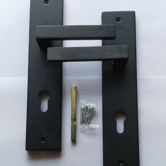 Handle Gagang Pintu Besar Hitam gagang pintu rumah black series besar