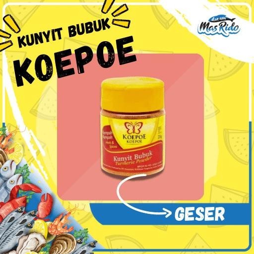 

Termurah Kunyit Bubuk Cap Koepoe Bumbu Dapur Rempah Mentah Powder 25 gram