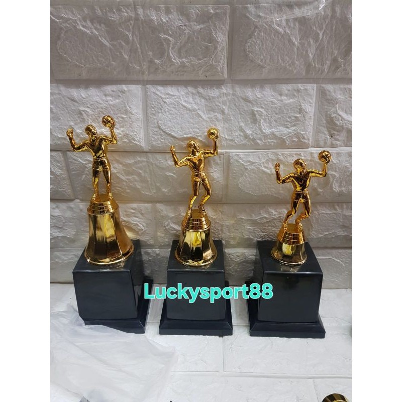 trophy Piala laser murah volley voli 1 set