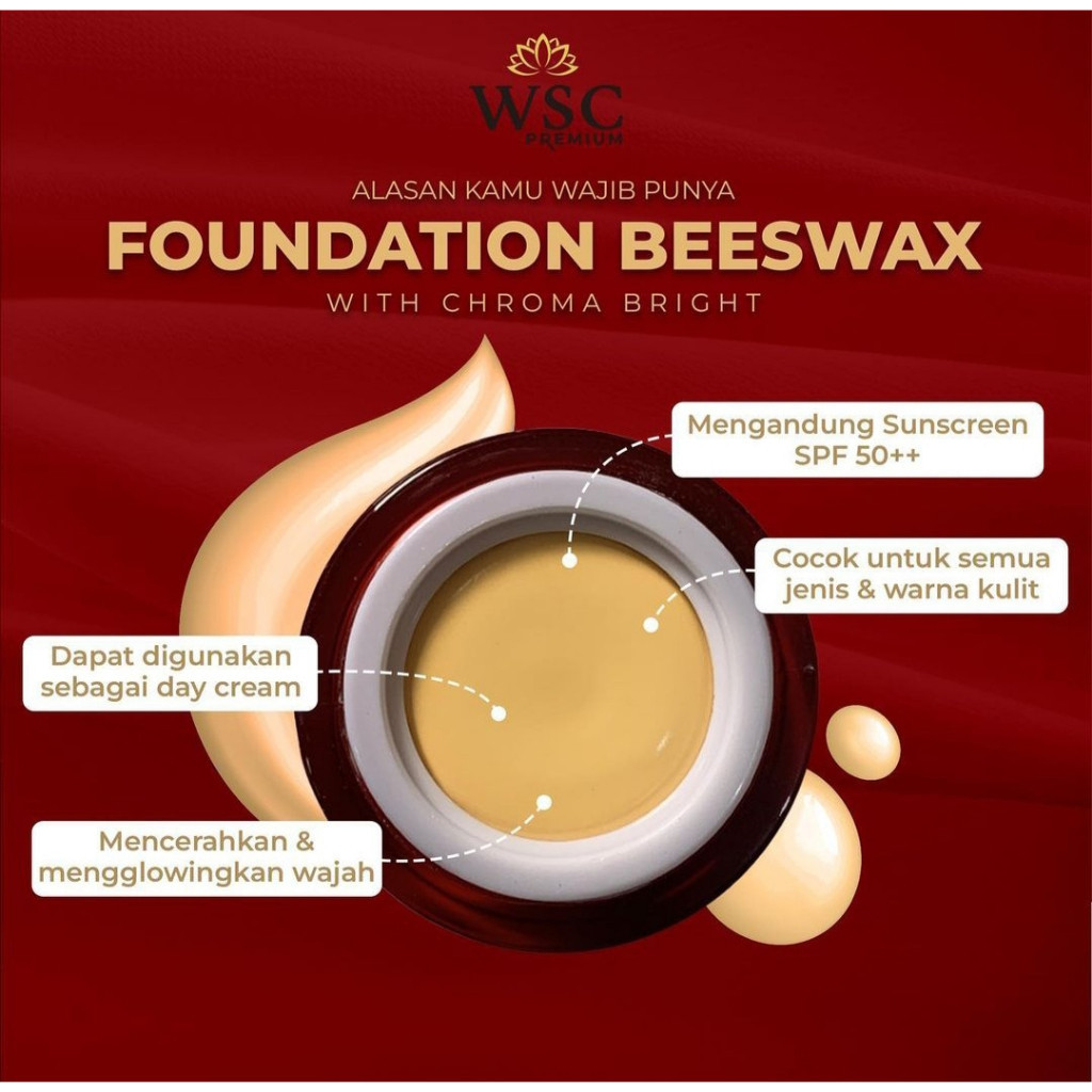 [SPECIAL PRICE] BUY IT NOW PROMO BUNDLING FOUNDATION BEESWAX CORMABRIGHT WSC SKINCARE WSC ORGANIC
