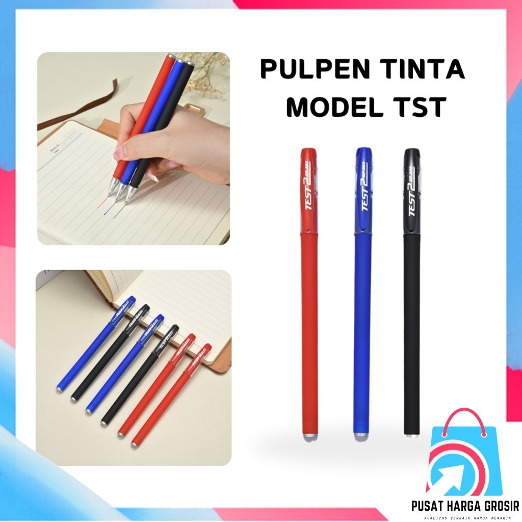 

PHG - Bolpoint Tinta Gel 0.5MM ATK Murah t Model TST 2 Pulpen Warna Warni Ujung Lancip Alat Tulis Sekolah Kantor Bolpoint Tinta Gel Cair ATK Murah t