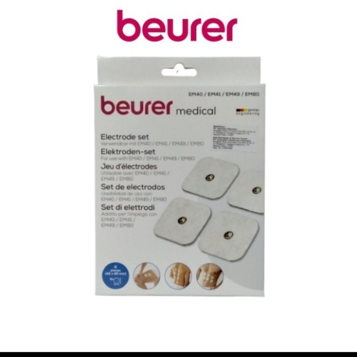 Beurer Electrode Set Pads Untuk Ems Em40-Em41-Em49-Em80 Isi 8 Pcs