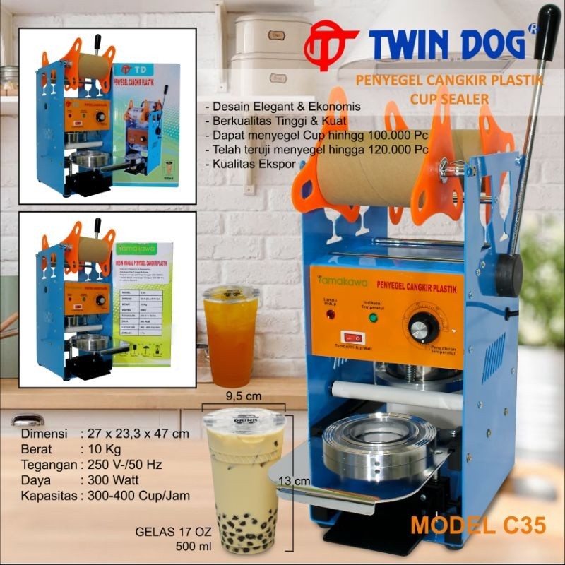 Manual Cup Sealing Machine 500Cc / Mesin Press Gelas Plastik 500Ml