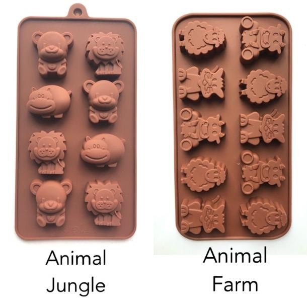 Cetakan Silikon Animal/ Cetakan Silikon Binatang/ Cetakan Coklat/ Cetakan Sabun/ Silicone Mould