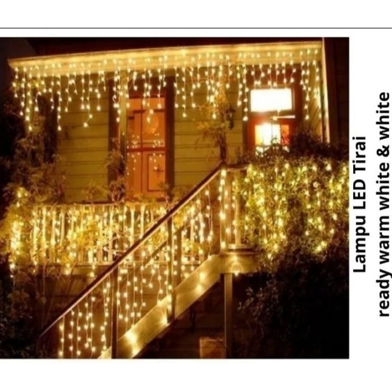Lampu LED Tirai / Lampu Hias /Lampu Dekorasi / Lampu LED Tirai Warm White / Lampu LED Tirai White