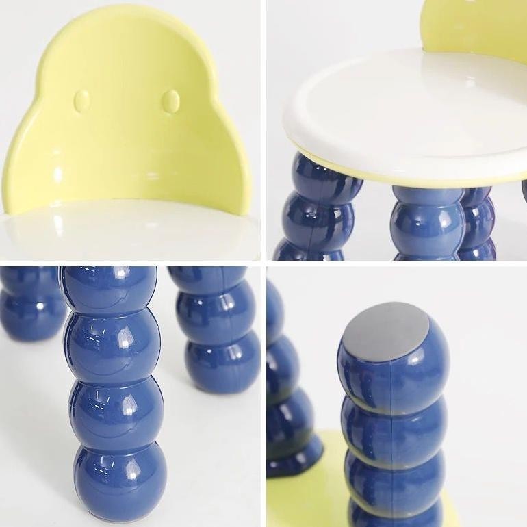 Bisa Cod Kursi Belajar Bangku Makan Anak Modern Style Indoor Outdoor Kaki Anti Slip Material Plastik