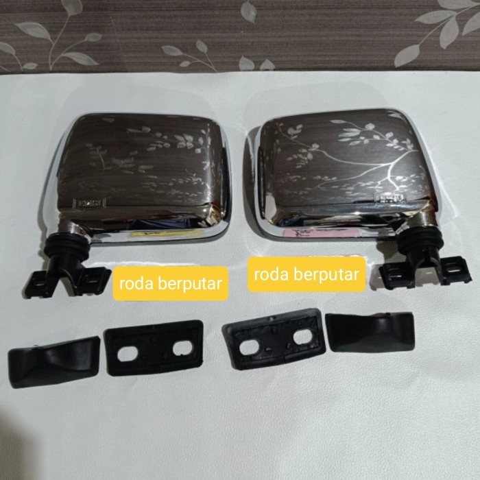 [Original] Kaca Spion Kijang Super Chome Besar Merk Emgi Sepasang Berkualitas