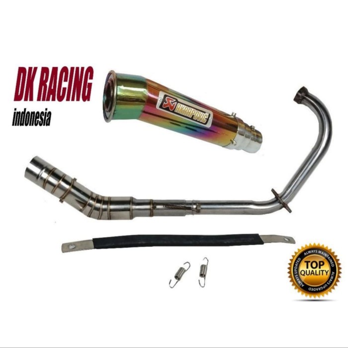 ✅New Ori Knalpot Racing Cbr 150 R Akrapovic Megaphon Pelangi Fullsystem Berkualitas
