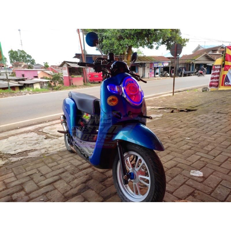 Lampu Alis Drl Scoopy Bonus Led Devil Eyes Lampu Senja Sein Variasi Lampu Depan Scoopy Lampu Led