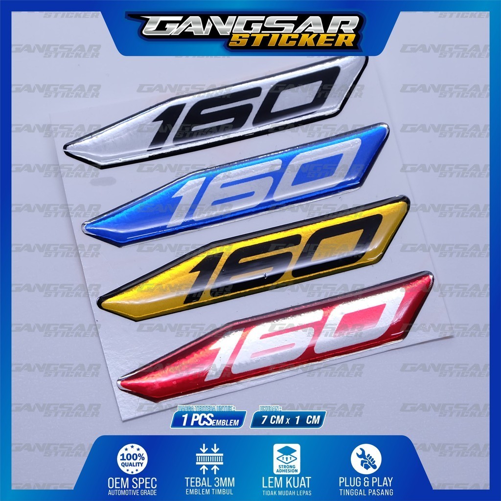 emblem 160 honda emblem timbul 160 honda pcx  emblem timbul 160 honda vario  emblem timbul 160 honda