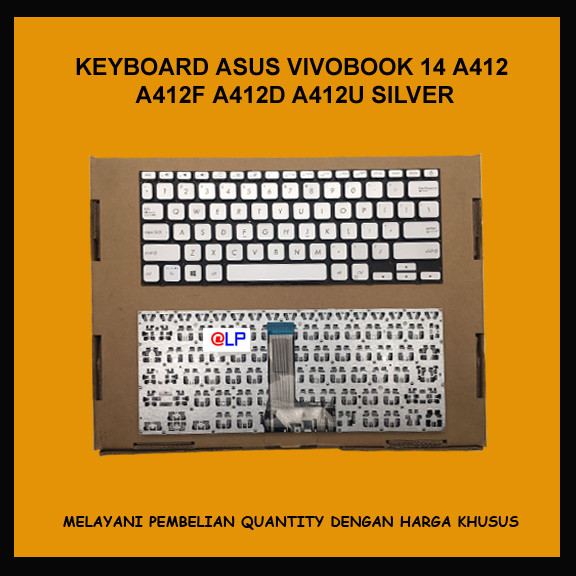 Keyboard Laptop Asus Vivobook 14 A412 A412DA A412F A412FA Silver