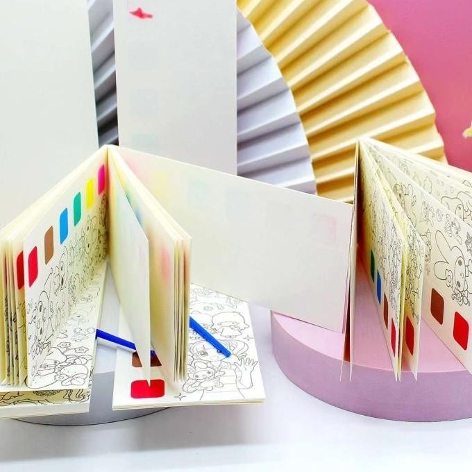 

DFG - Buku Lukisan Cat Air Waterpaint Book Kuromi Mainan Edukasi Anak Murah TERLARIS