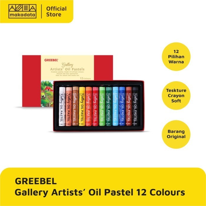 

Terjangkau CRAYON OIL PASTEL GREEBEL ARTIST 12 WARNA MURAH