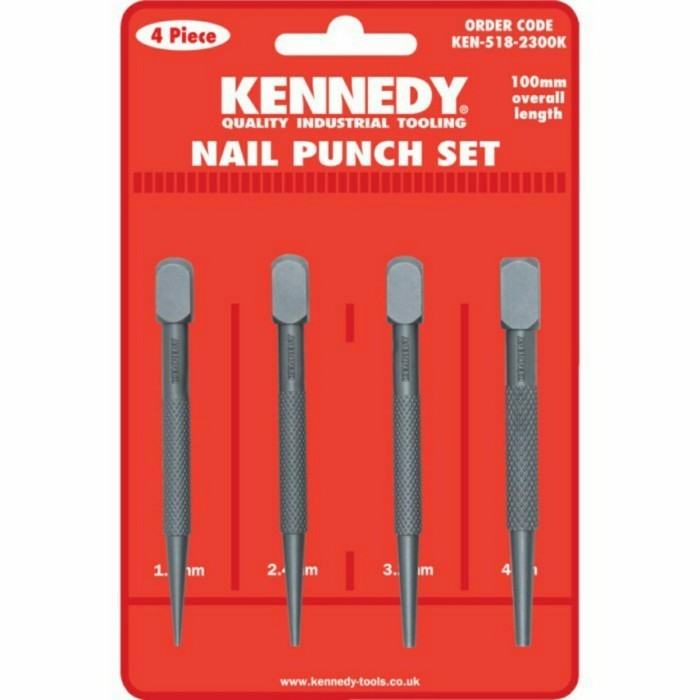 

[Baru] Ken5182300K/Kennedy.Square Head Nail Punches Set Of 4 Berkualitas