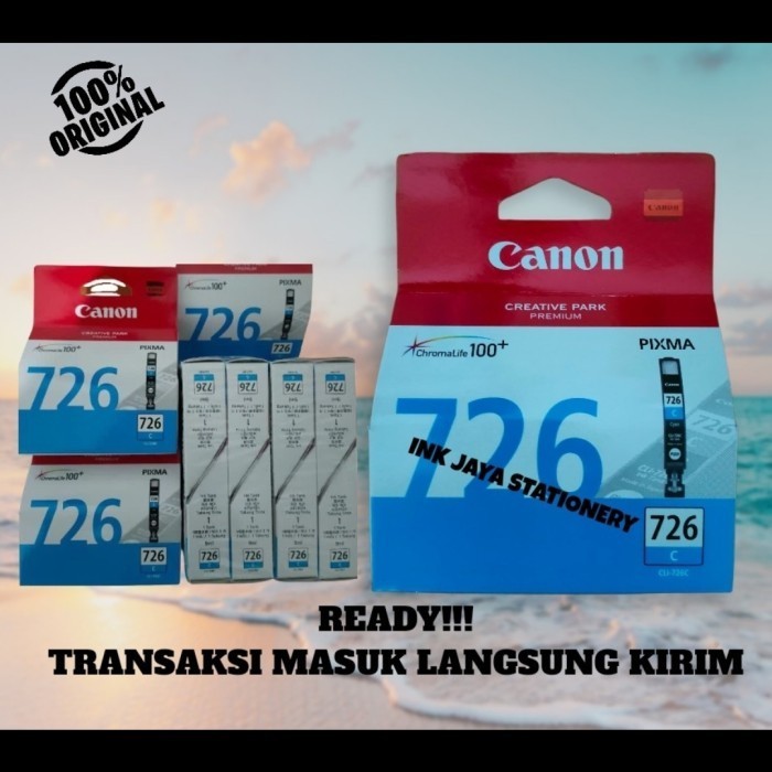 

[Baru] Original Tinta Canon 726 Cyan Limited