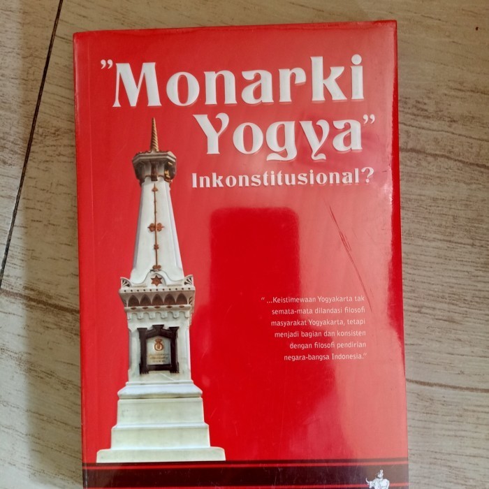 

[Baru] Buku Monarki Yogya Inkonstitusional Limited