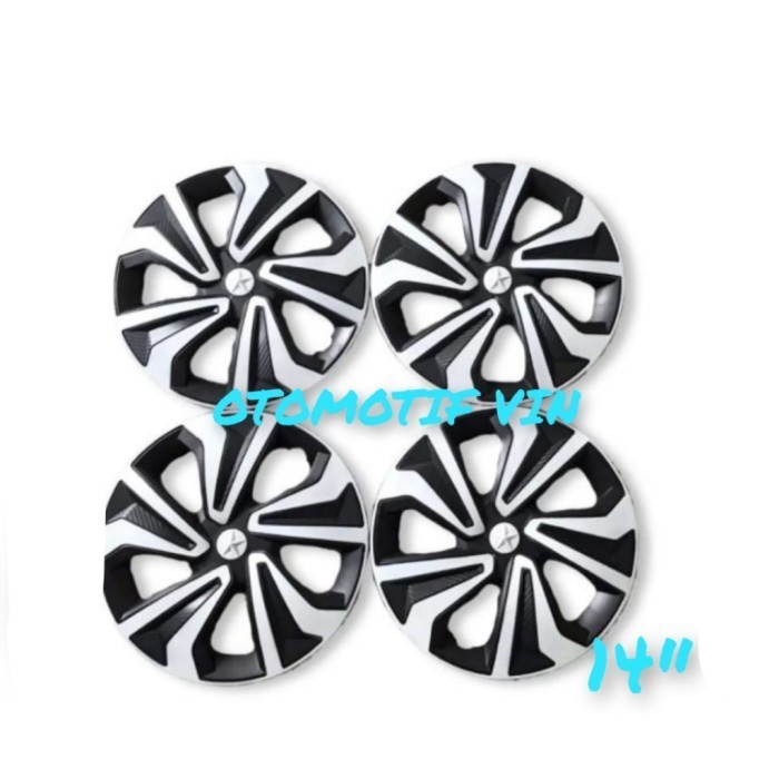 [New Ori] Cover Dop Velg Pelindung Peleg Mobil Ring 14 Tipe Kipas Universal Terbatas