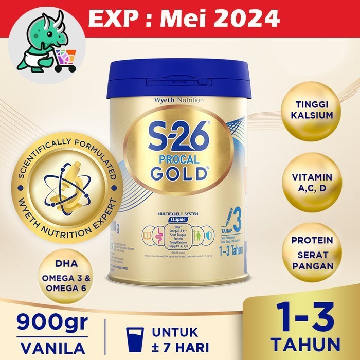[COD] S-26 Procal Gold 3 Susu Pertumbuhan 900G / 900 G Terbaru