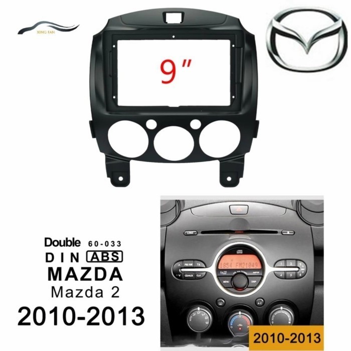 [New Ori] Frame Mazda2 Head Unit 9 Inch Mazda 2 Frame Android Mazda2 Diskon