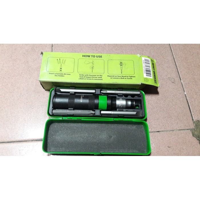 ✅New Ori Obeng Ketok Set 5Pc Tekiro Kotak Besi Terbatas