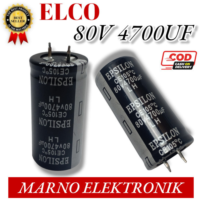 Capasitor Kapasitor Elco 80V 4700Uf 80V4700Uf Asli Ori Original Best