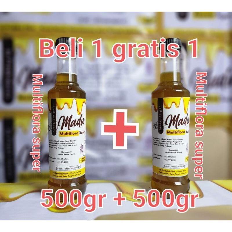 

MADU MULTIFLORA SUPER 500GR + 500GR