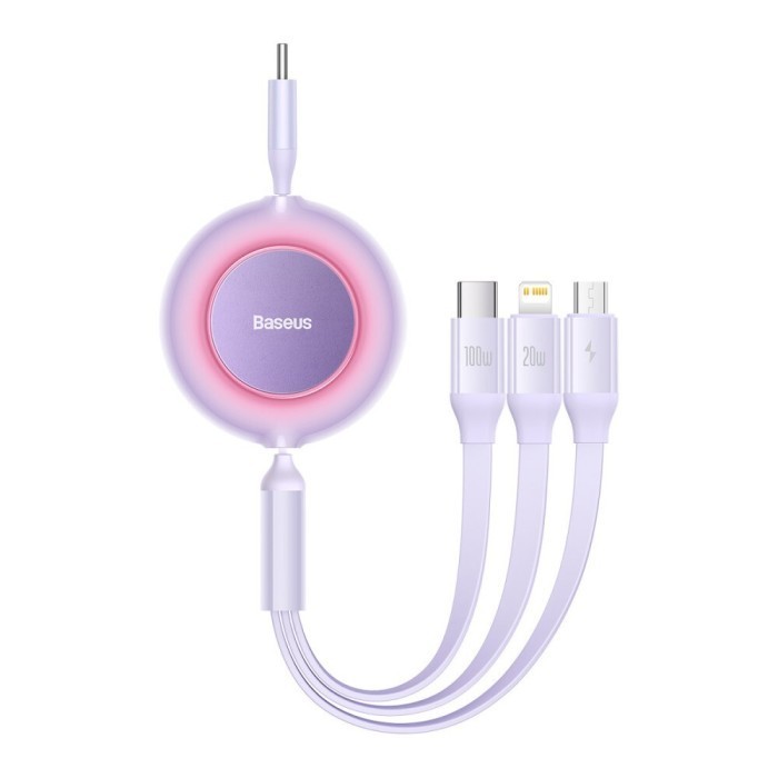 Baseus 3in1 Retractable Charging Cable 100W