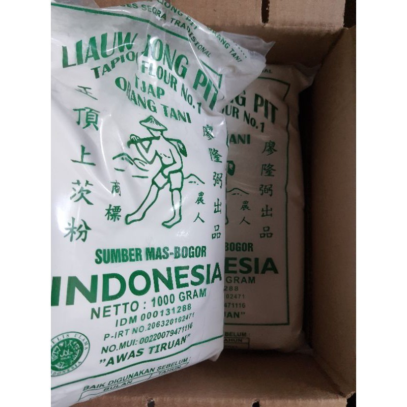 

Tepung Tapioka Cap Liauw Liong Pit Isi 10 Bungkus @ 1000 Gram - 1 Dus / 1 Karton