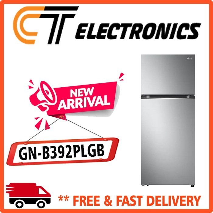 [Baru] Lg Gn-B392Plgb Kulkas 2 Pintu Gnb392Plgb Gnb392 Gn-B392 392Plgb Diskon