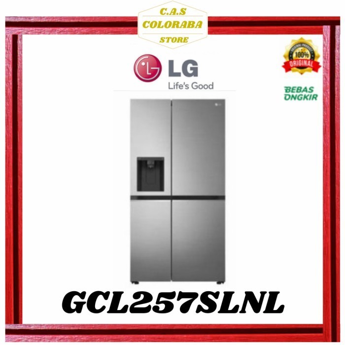 [Baru] Kulkas Lg Gcl257Slnl Kulkas Side By Side Gc-L257Slnl Gcl257 Gc-L257 Berkualitas