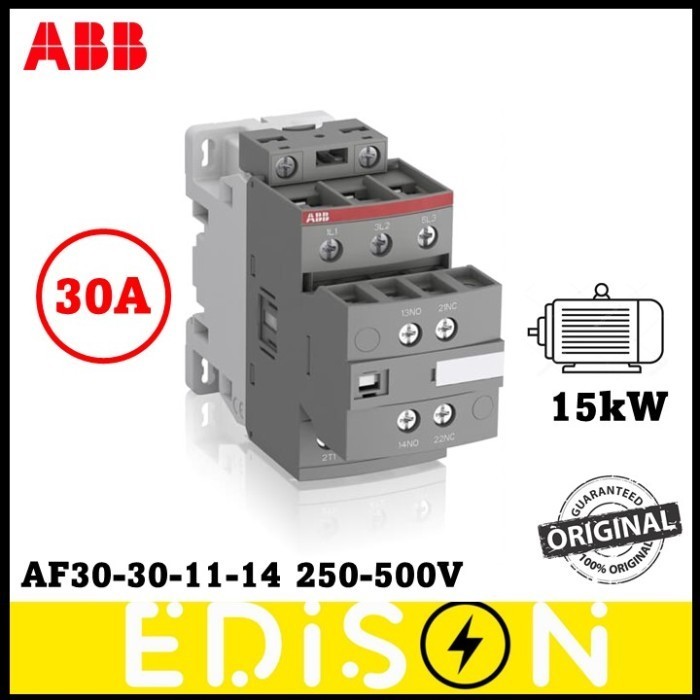 [New Ori] Abb Contactor Kontaktor Ac/ Dc Af30-30-11-14-250 250-500V 1Sbl277001R1 Diskon