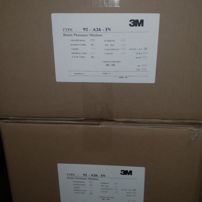 [Baru] 3M Sambungan Kabel - Scotchcast 92-A26-In Terbaru