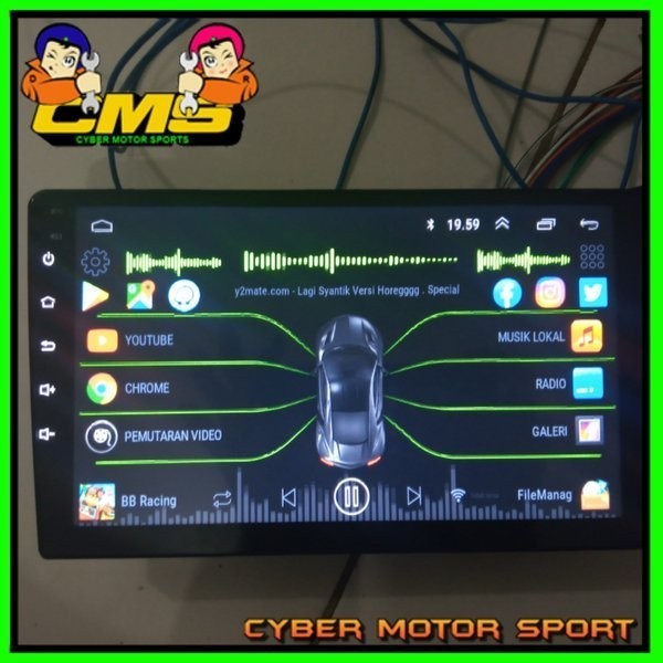 [Baru] Head Unit Android 10Inch Slim. Double Din Android. Single Din Diskon