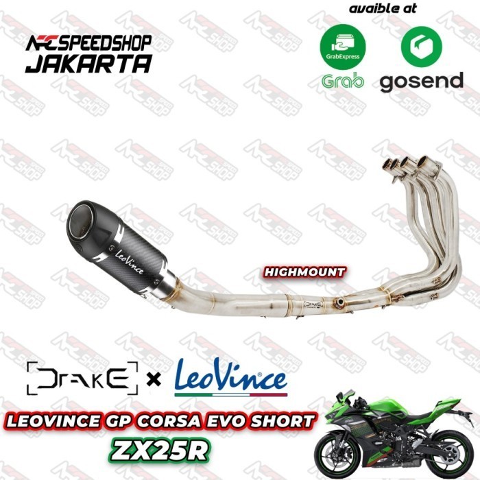 [New] Knalpot Leovince Corsa Evo Short Kawasaki Zx25R Zx 25 R Zx 25R Limited