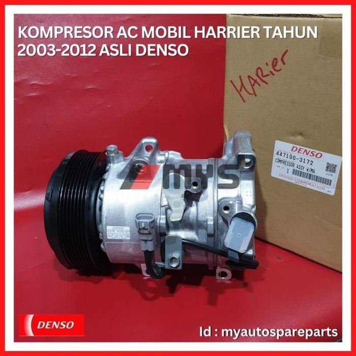 [Ori] Kompresor Ac Mobil Compresor Harier Harrier Tahun 2003-2012 Denso Asli Limited