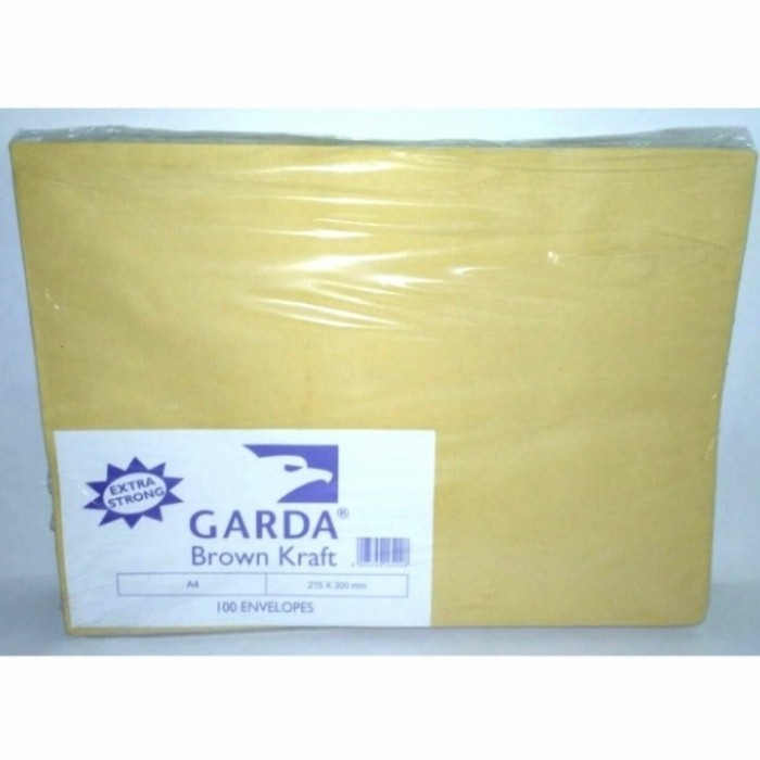 

Amplop /Brown Kraft Non Seal/ Tanpa Lem A4 - Garda