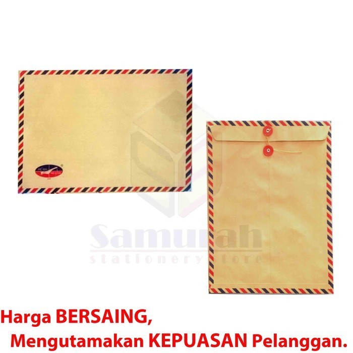 

Amplop Kertas Tali Airmail 310 Ukuran Folio Isi 50 Lembar
