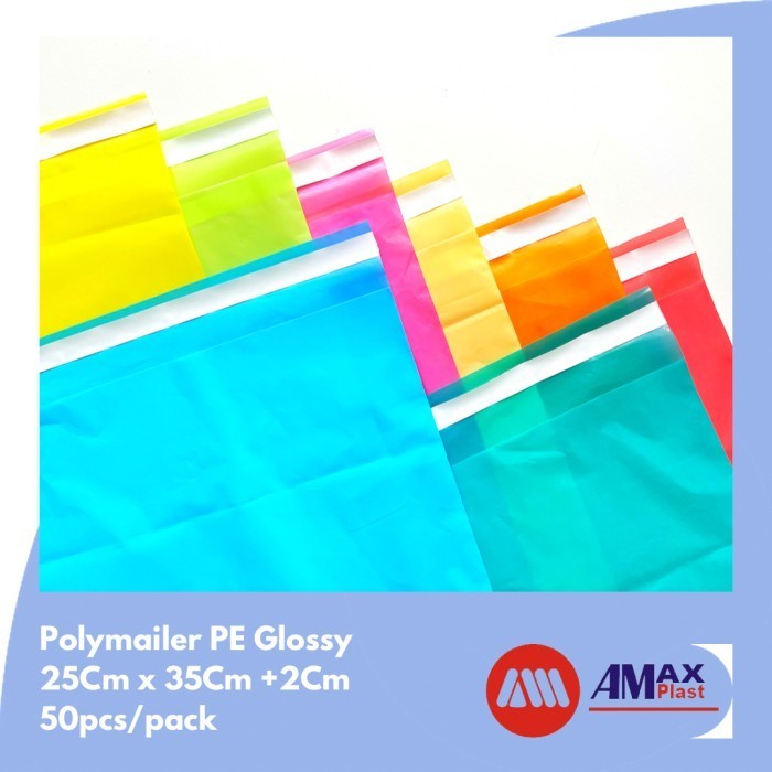 

Plastik Polymailer 25X35 Amplop Biru Muda Packing Online Isi 50 Pcs