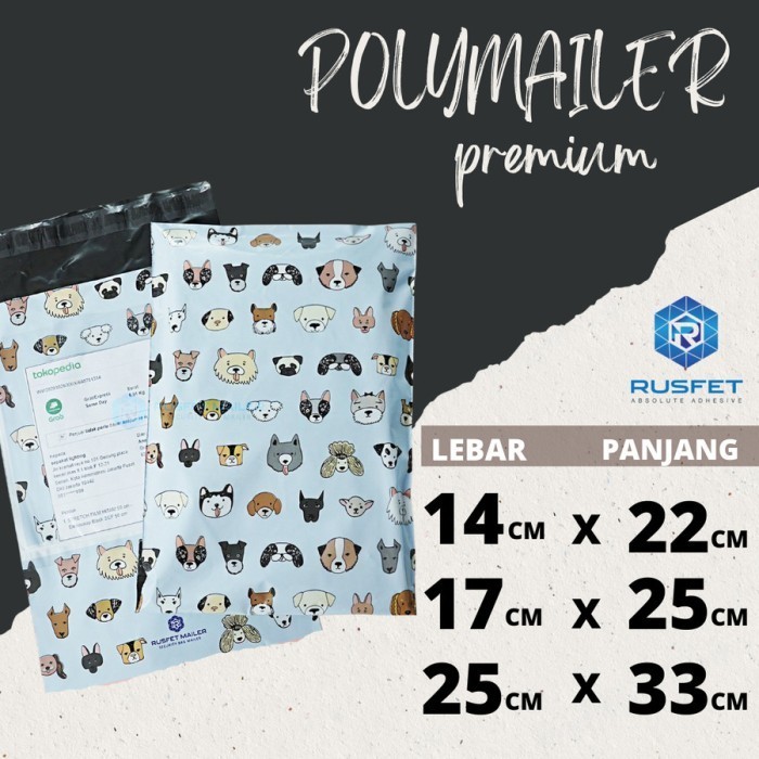 

Plastik Packing Olshop - Amplop Bag Polymailer Motif Dog Paradise /Pcs