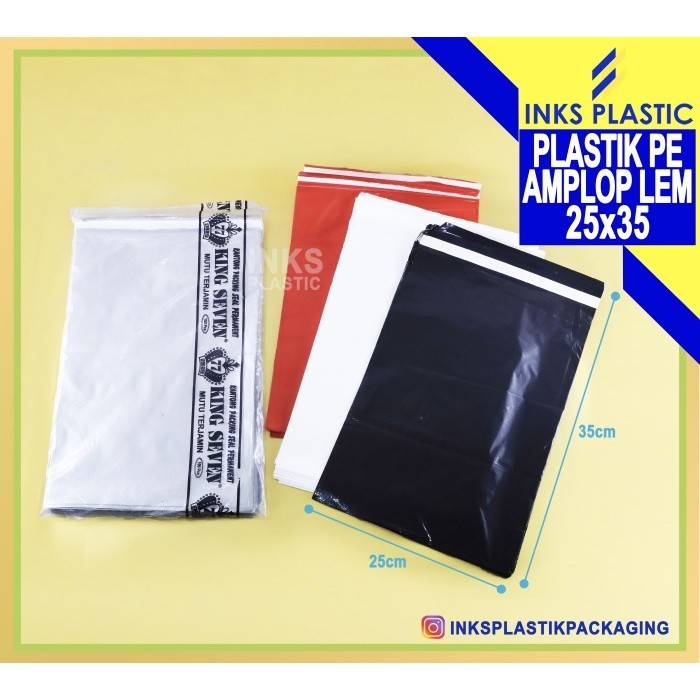 

Polymailer Pe 25X35/Kantong Plastik Amplop Lem/Packaging Online Shop