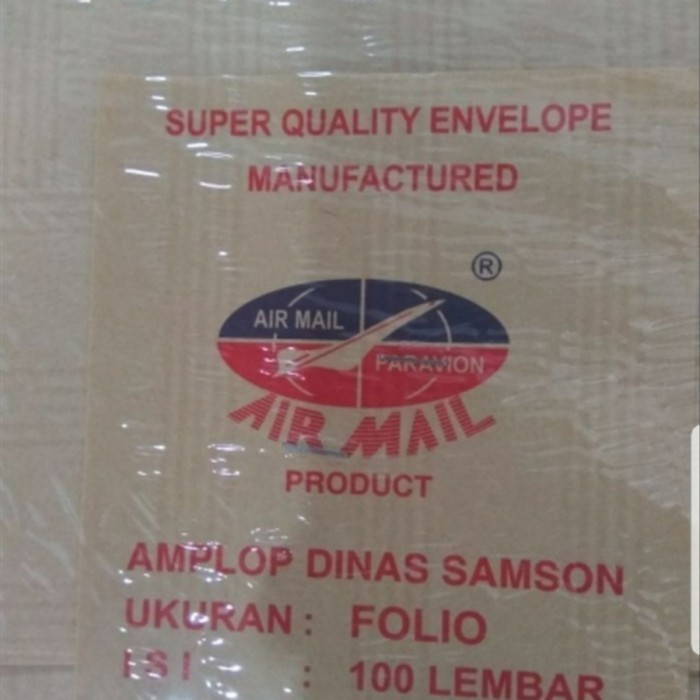 

Amplop Samson Folio Airmail / Pak 100 Lembar