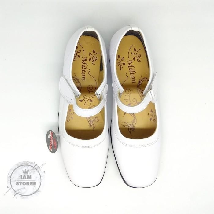 BISA COD - SEPATU PASKIBRA FANTOFEL WANITA SEPATU SEKOLAH FANTOFEL PUTIH