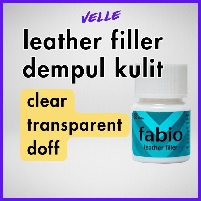 LEATHER FILLER - FABIO - DEMPUL KULIT KE SEPATU TAS JOK SOFA JAKET