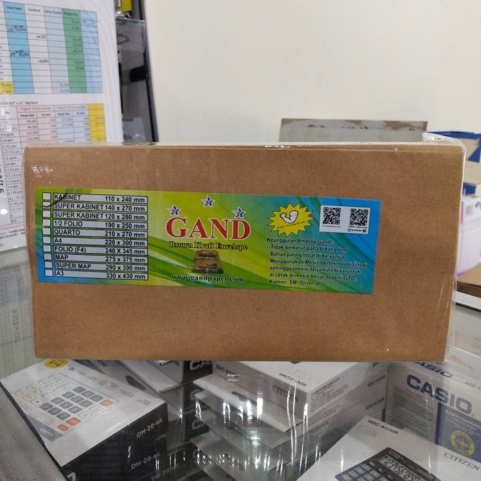 

Amplop Super 80Gsm - 26X13.5Cm