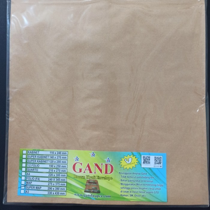

Amplop Super Map Gand 29X39Cm