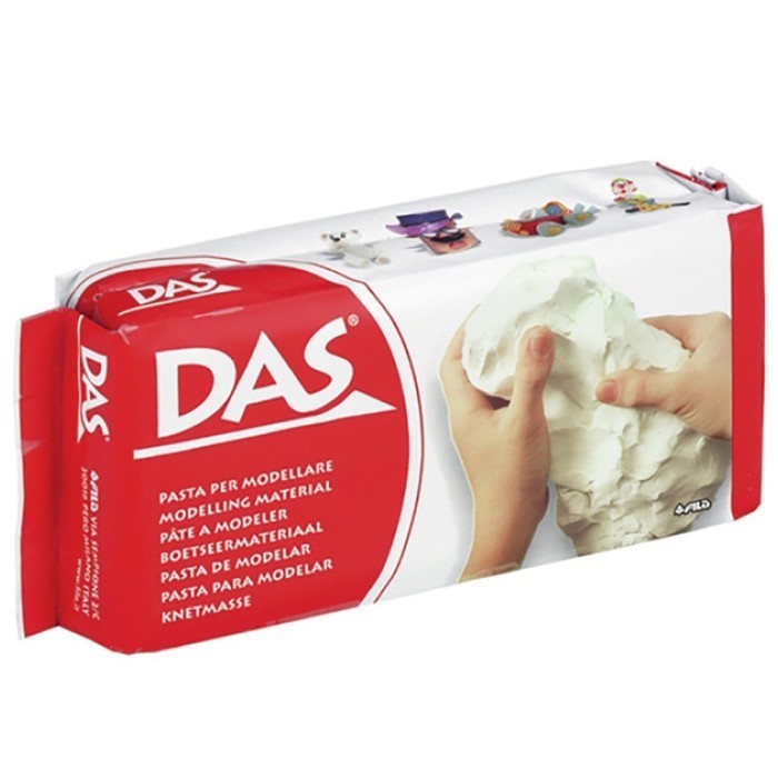 tanah liat das 500gr drying clay modelling / dash clay putih / coklat f15a
